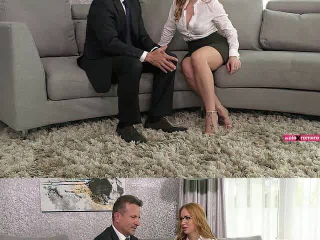 Secretaries in high heels & glasses (short)