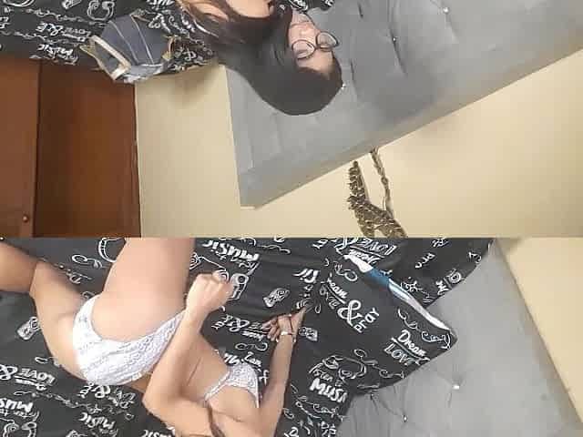 hawt slim hotty masturbates and makes movie for her boss.