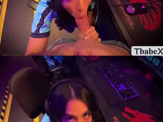 Screwing the booty of this TS gamer during the time that playing