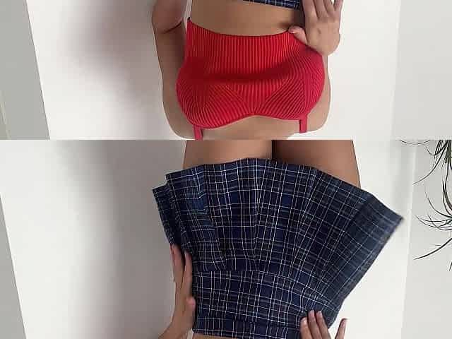 excited schoolgirl with a,azing Butt likes ass-plug previous to classes