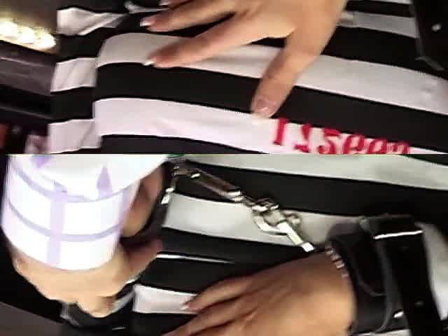 A brunette hair escapes from jail and engages in booty-ramming with a big rod at a pub.