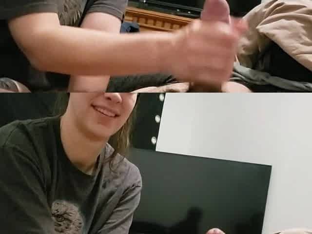 She wakes me up with a handjob blowjob and sockjob