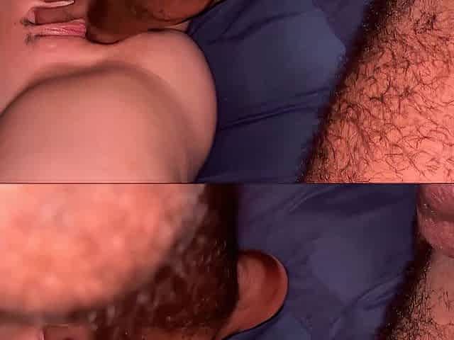 I put my large toe inside the pink little vagina.