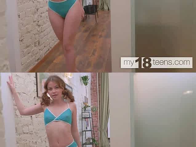 Cute Beautiful Girl Julia Morozzi Teasing Her Hairy Pussy