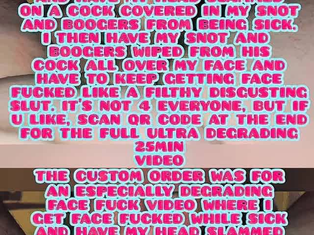 BAWDY DISGUSTING SNOT FACED GONZO big beautiful woman DEGRADED & FA BIT OF BUTTED BEYOND HUMILIATION