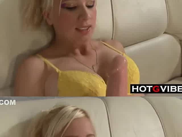 A Blonde Latina Plays With Her Pussy