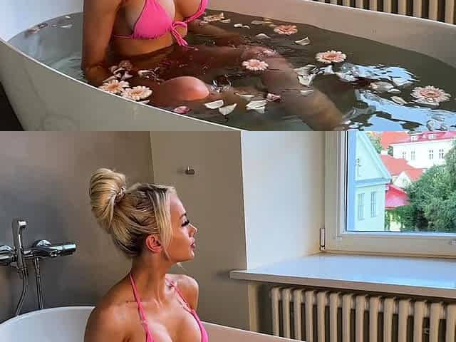 Pretty Hot Blonde Cam Babe Masturbate Solo on Cam