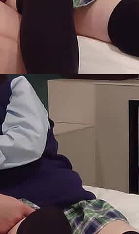 The Sound Is Dangerous and Embarrassing with Pussy Juice and Semen Creampie in Niso's College Girl Cosplay