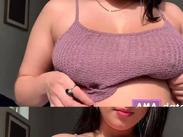 Stepmommy's Solo Titty Play - Suck on My Tits