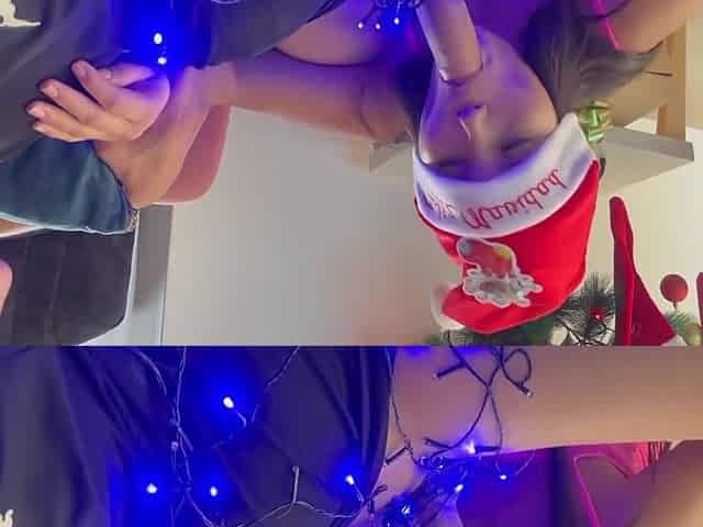 I Give Christmas Gift To My Little Stepsister, I Cum Inside Her Pussy