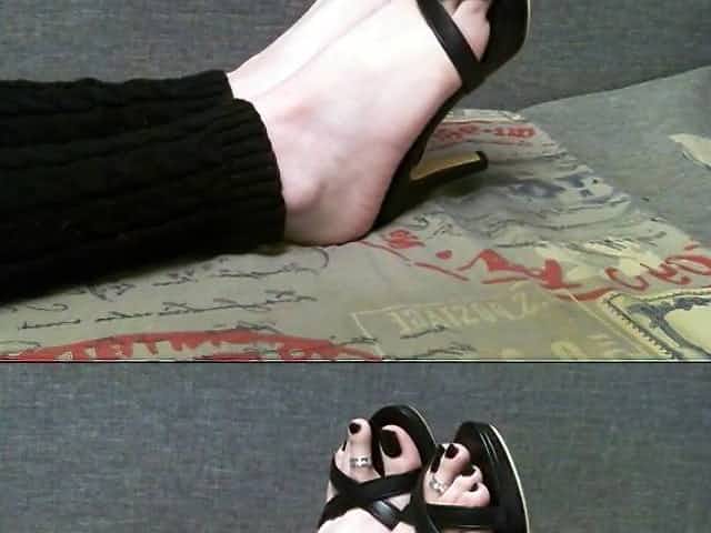 Show cute feet and toes