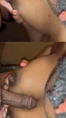Painted Oreo Tits after Oral