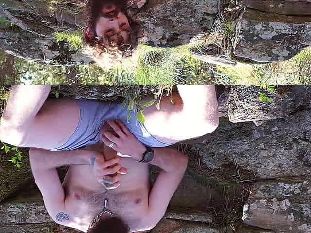 Risky Public Forest Masturbation with Loud Groaning and Biggest Spunk fountain
