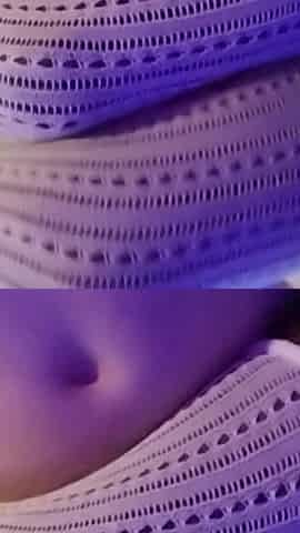 Masturbating with White Fishnet Stockings Between the Thighs of My Charming Black Slut
