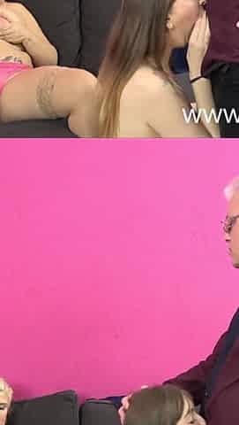 Horny threesome with the old butler