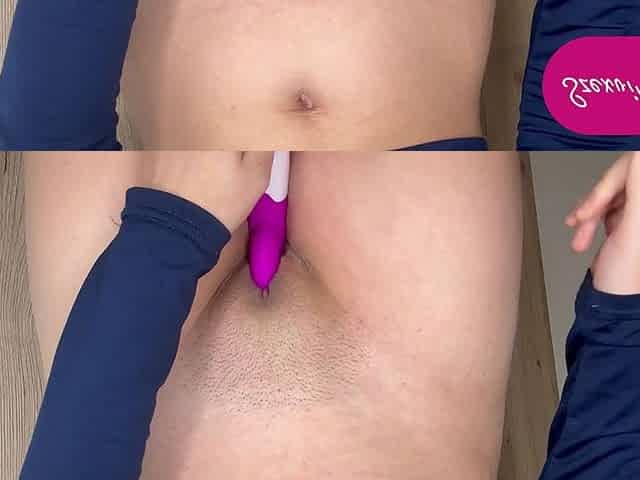 My Stepsister Is Showing Me the Vibrator He's Going to Try in the Bathroom
