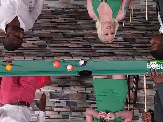 Beautiful Lola Taylor Playing Billiards Pool Hard Sex Threesome Black Guys Anal Dp Cum Selfie Fuck P1