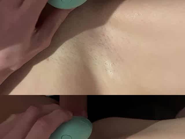 Screwing my sexy wife whilst that babe vibrates her love button