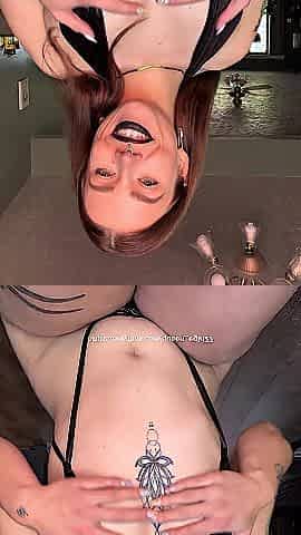 Pawg in ebony heels, ebony stringkini , and ebony lipstick rides and bangs bbc sex tool