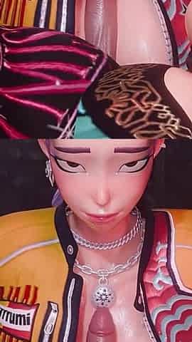 Rumi Mira Zoey Huntrix Triple Titjob 3D