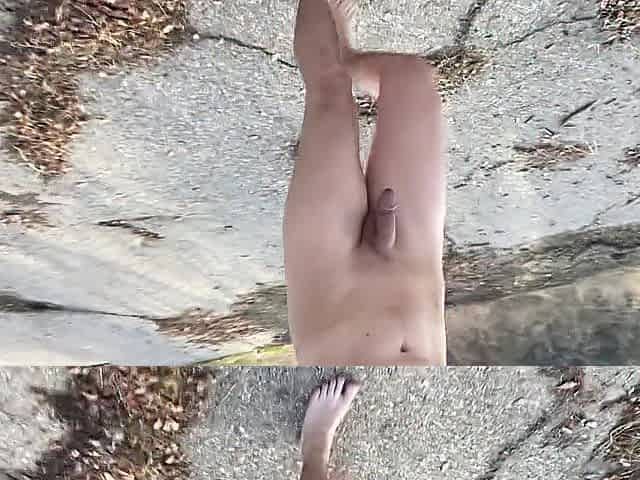 Exploring Exposed for a Recent Spot to Jerk Off - Bare Walking Jerking HD 60fps