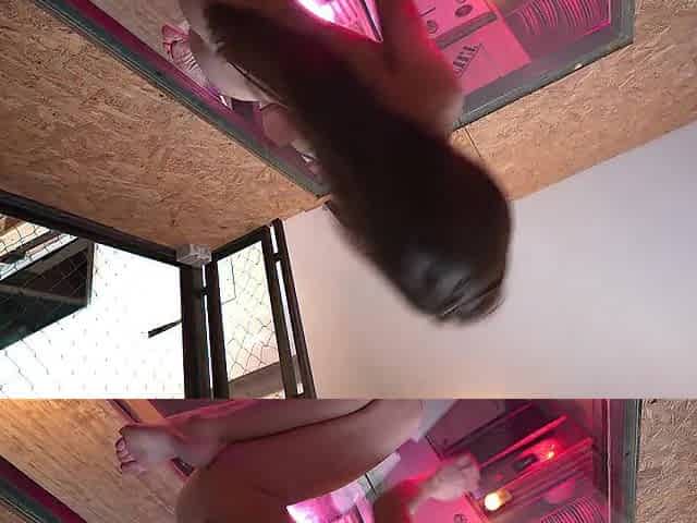Erotic carnal solo on the glass floor, hawt dance, Sirena Milano, zoom cunt pretty cutie