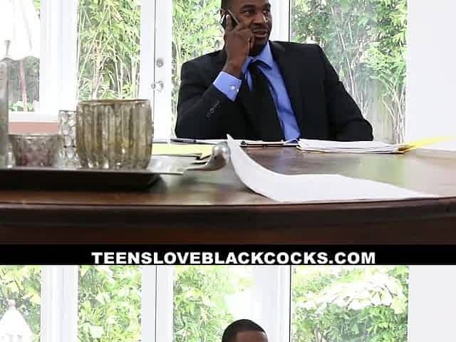 TLBC - Slender White Beauty (Kacey Quinn) Bangs Boss Large Ebony Shlong