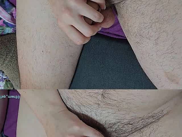 Lustful Pair's Mutual Masturbation ends with Spunk fountain on Wife's Vagina