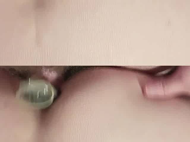 I bent over so dad could play with my holes