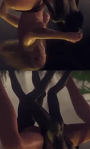 Elf Getting Fucked by Two Goblins in a Threesome in the Forest - 3D Porn