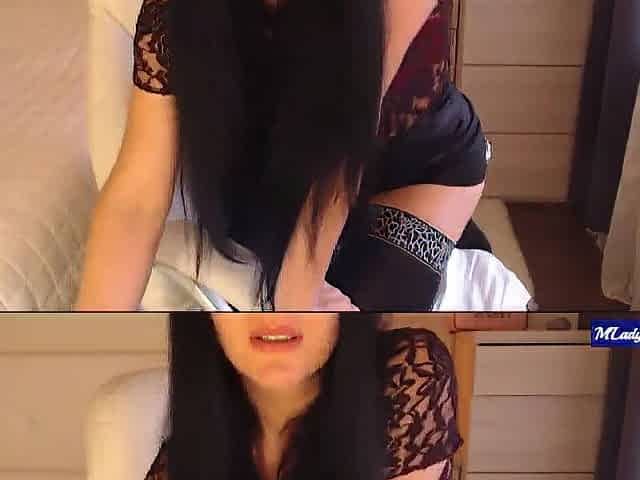 M'Lady Jessy in Lace Blouse Red Underware Clitoris Fondles Booty Wigglin' 03-17-2021