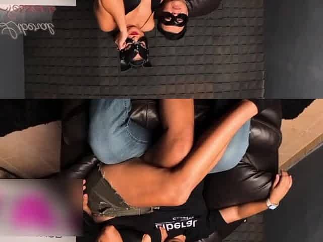 Cuckold Team fuck - Seis singles se cogen a una hot hotwife enfrente de su cornudo esposo en un team fuck