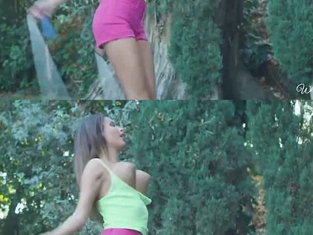 Do Lesbian Things Outdoor With Audrey Charlize, Audrey Royal And Anissa Kate