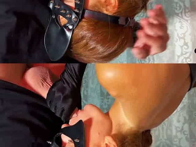 Cum on mouth, redheaded beauty enjoys gargling schlong and gulping cum - the best XXX!
