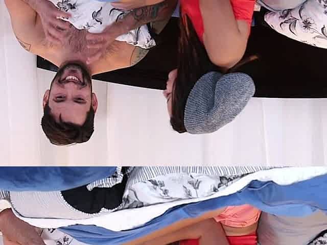 The couple has a great sex on the bed, with intense pussy licking.