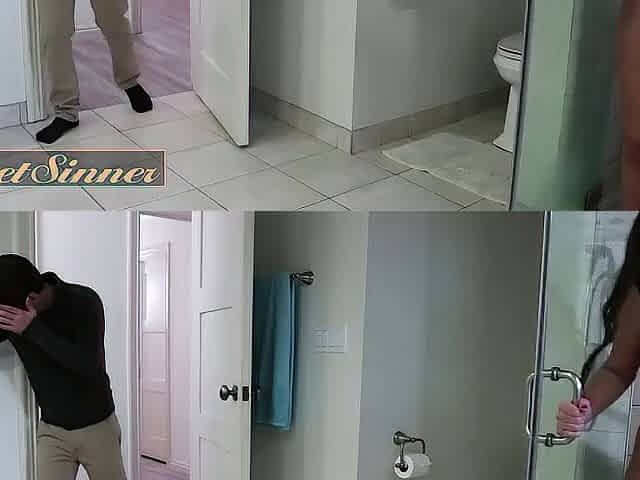 ADULTMOBILE - ENCHANTING SINNER - Elexis Monroe, Logan Pierce - Shower Safety Scene 4