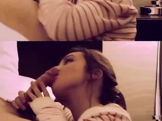 College Amateur Facial After Blowjob