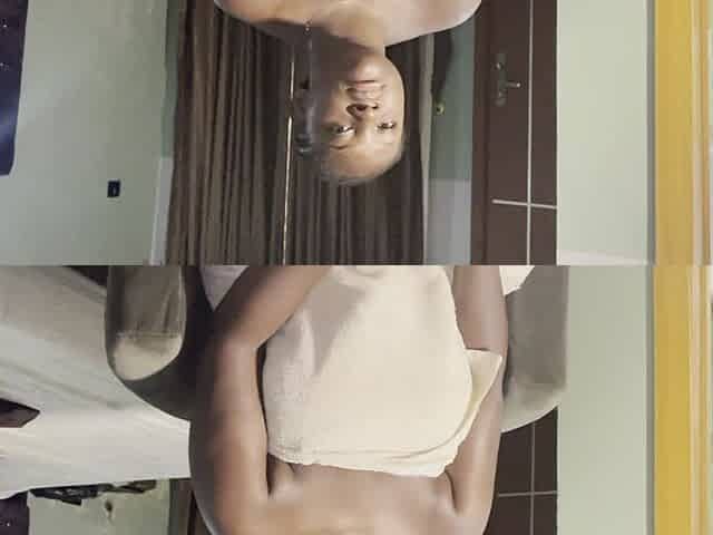 Casting: First Time Acting Porn, Sexy African Ebony with Huge Tits and Fat Ass Sits on Our Couch