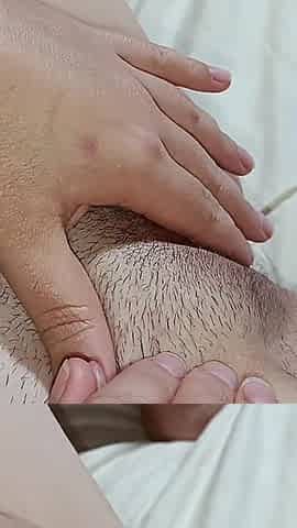 Rubbing My Lips and Clit Close-up