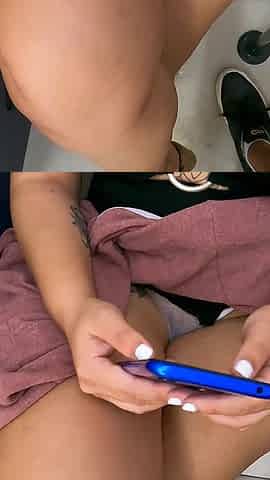Dick Flashing in a Train