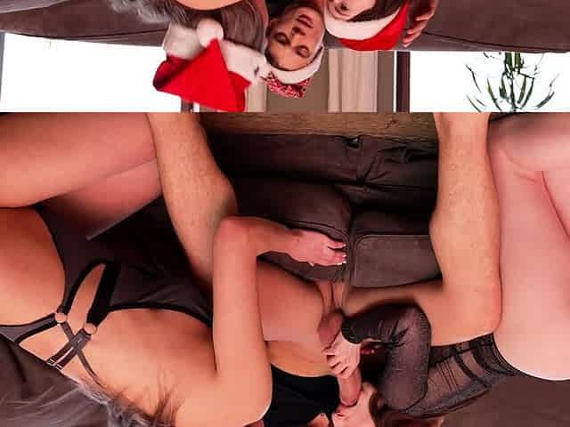 Big Dick Santa Fucks Two Naughty Elves