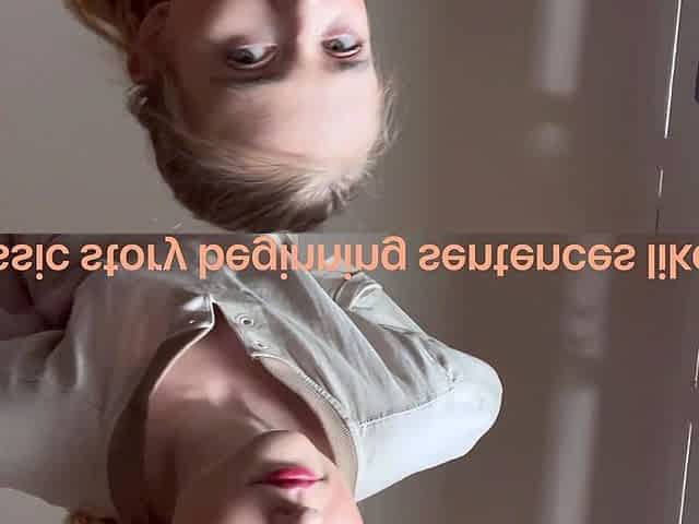 Emo teen Becka solo webcam masturbation
