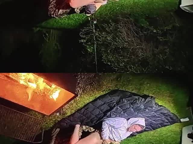 Wife Fucks Country Boy Outside in the Forest