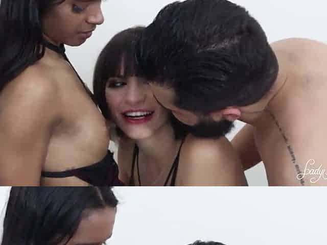 Enormous three-some with a wicked youthful angel, a lot of anal invasion.