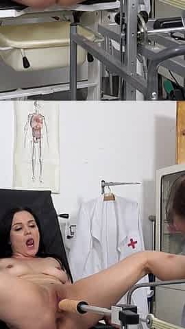 Hot MILF Ally Style Made to Cum in Gyno Office
