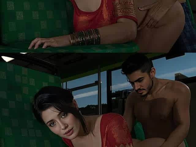 Indian Savita Bhabhi Gets Her Pussy Fucked by a Stranger in a Moving Bus.