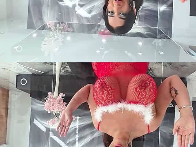 Nia Bleu Candy Cane Christmas Lingerie Display Case