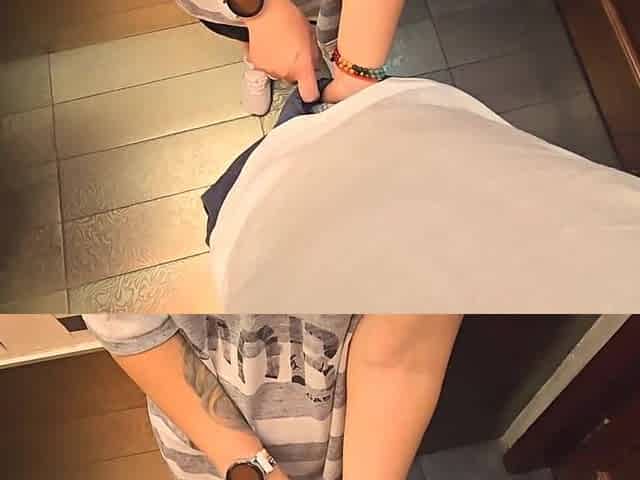 Stranger cumming another time in my pants in the restaurant baths