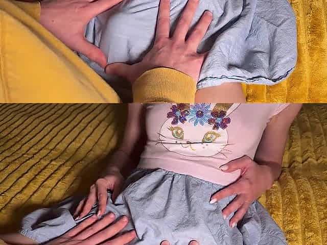 Secret Sex with Roommate's GF During Kinky Twat Rub & Sexy Cum in Pants