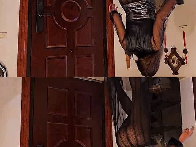 Delivery Guy's Surprise: Transparent Dress Prank with a Twis